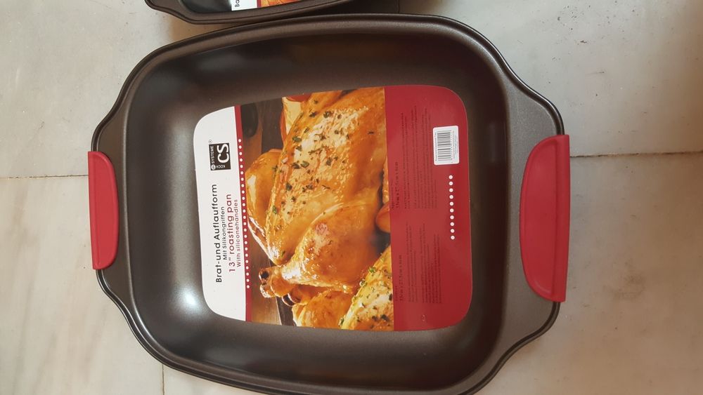 Lote tabuleiros forno com asas silicone