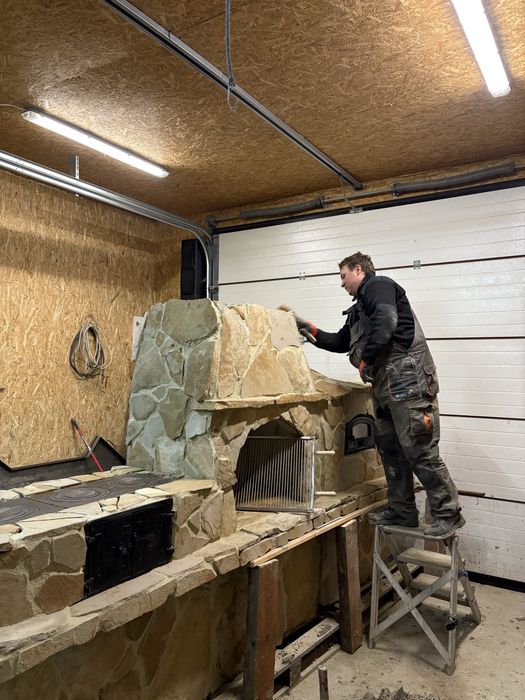 Grilowedzarnia grill murowany piec pizza grilla z kamienia