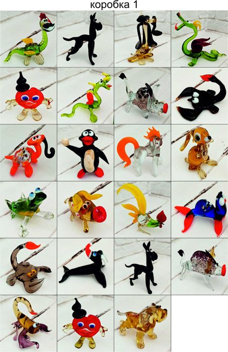 Фигурки из стекла ручной работы