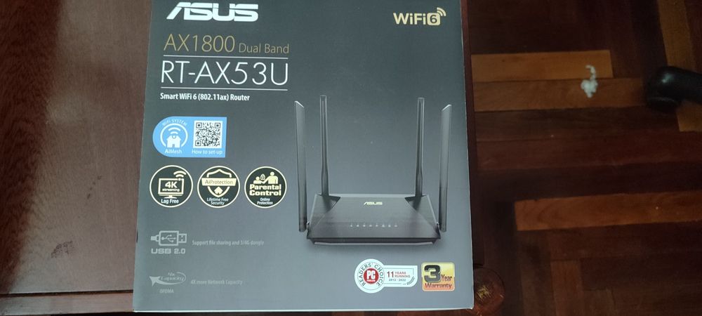 Роутер WiFi6 Asus RT-AX1800U RT-AX53U