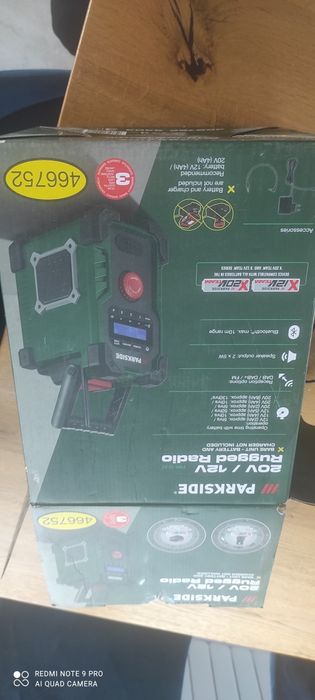 Radio budowlane  parkside 20v 12v