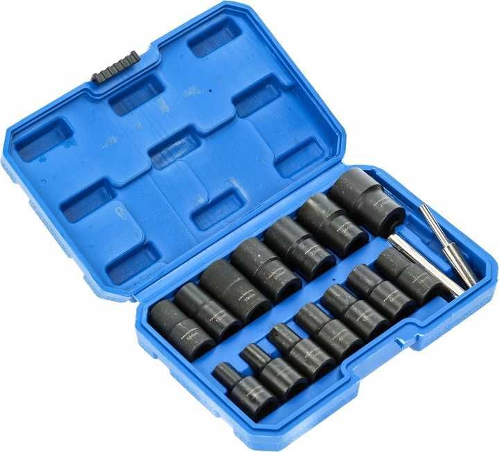 Набір головок для пошкоджених  граней гайок 1/2 8-27 мм 16 шт. FT0827