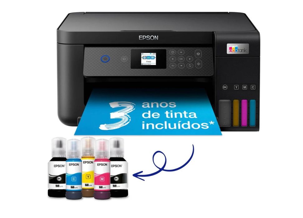 Impressora EPSON EcoTank ET-2851 Multifunções - Jato de Tinta - Wi-Fi