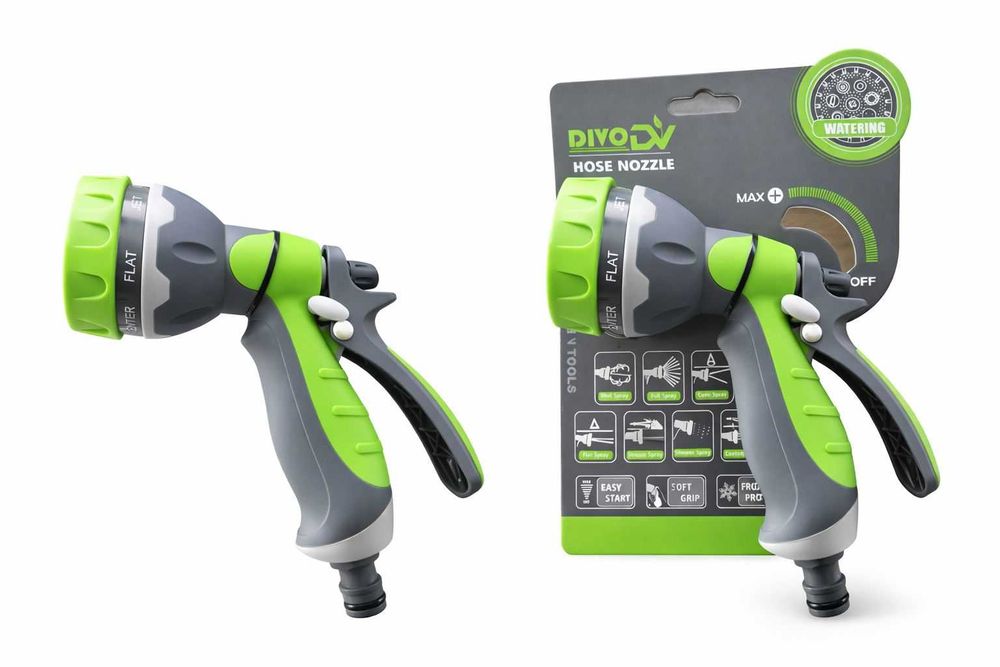 Pistolet ogrodowy do wody zraszacz wielofunkcyjny do roślin i trawnika NOWY