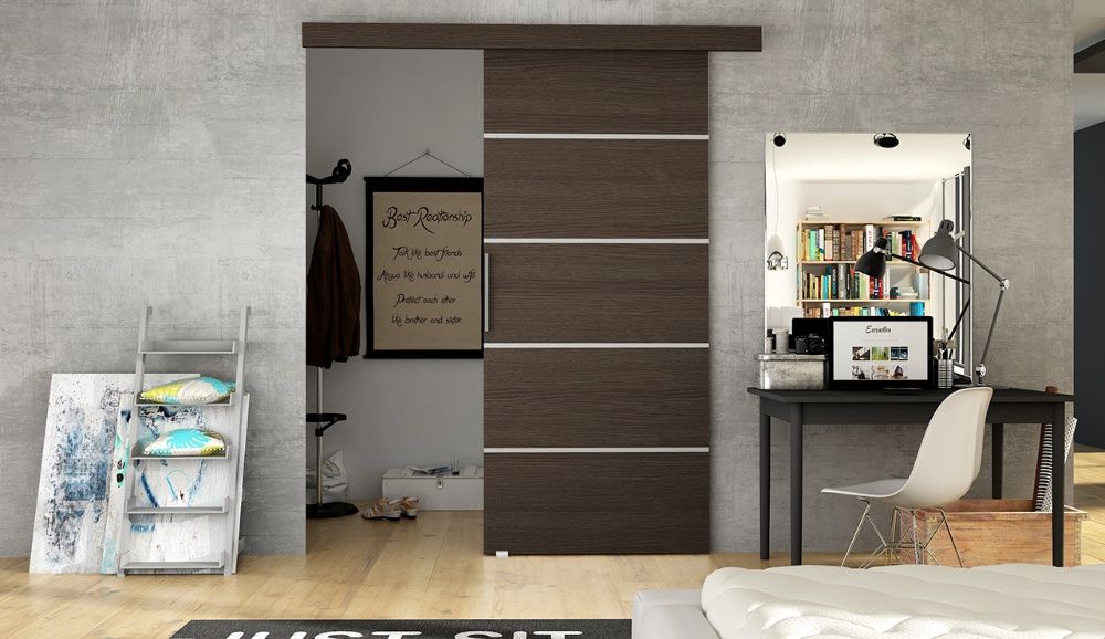 DRZWI przesuwne Margit III 80cm naścienne ZABUDOWA