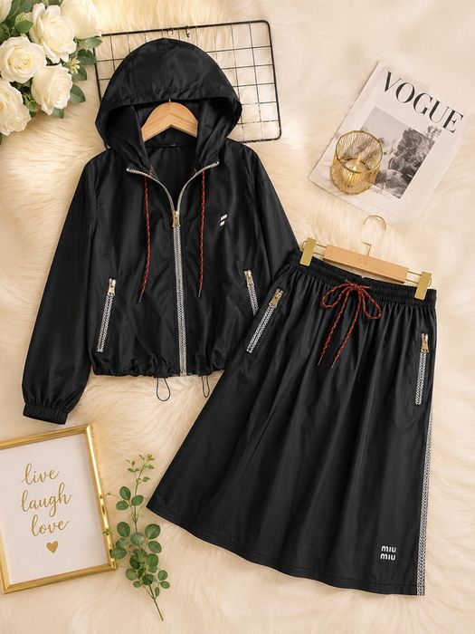 Miu miu komplet zestaw kurtka bluza spódnica dres S