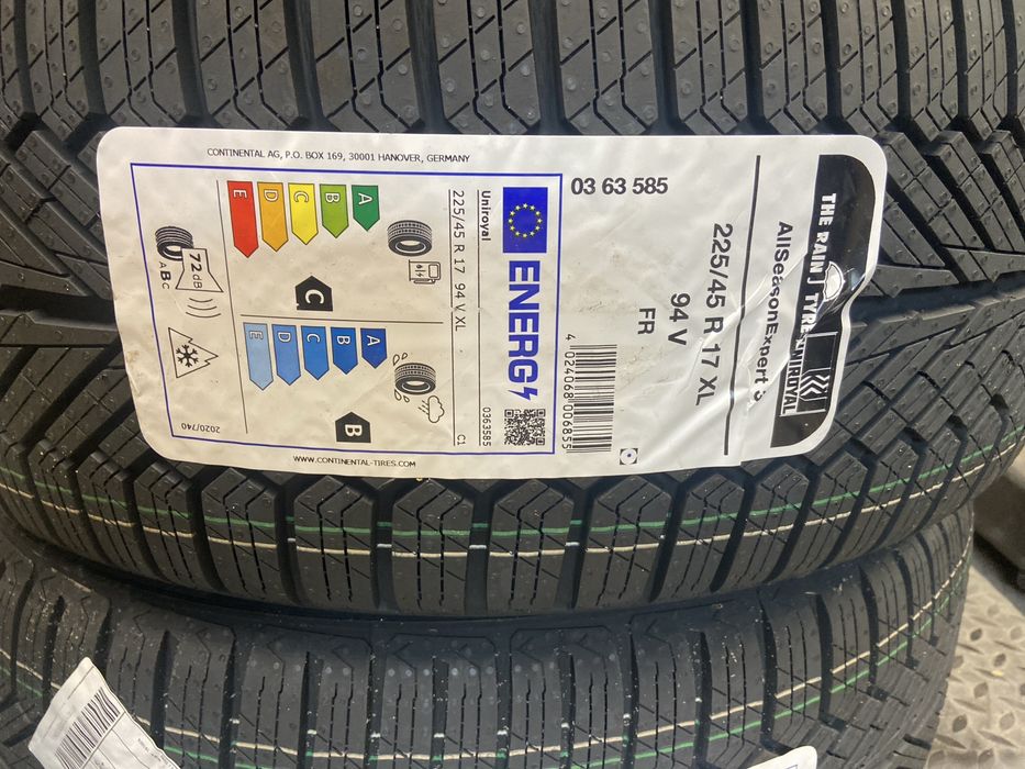 4x 225/45r17 Uniroyal Montaż 0zł szczecin