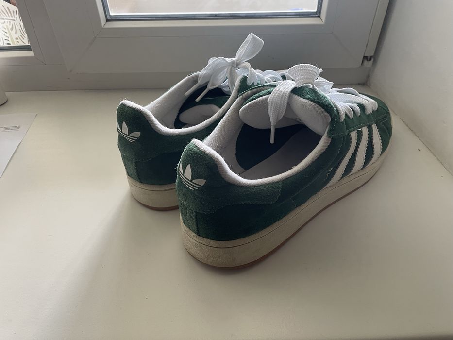 кроссовки adidas campus зеленые