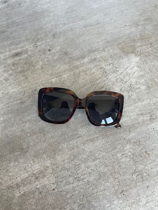 H&M duże okulary muchy brązowe