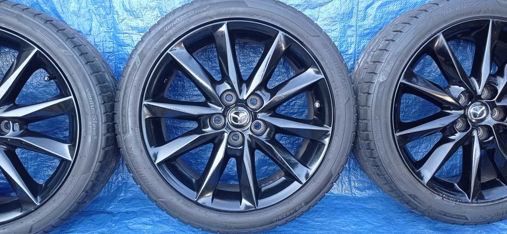 Felgi Koła Aluminiowe MAZDA 215/45/R18 HANKOOK 6mm 5x114.3 KIA HYUNDAI