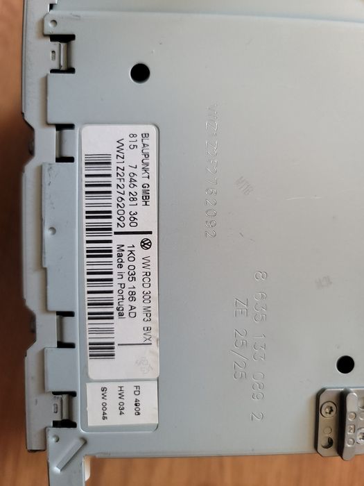 Штатна магнитола VW RCD 300
