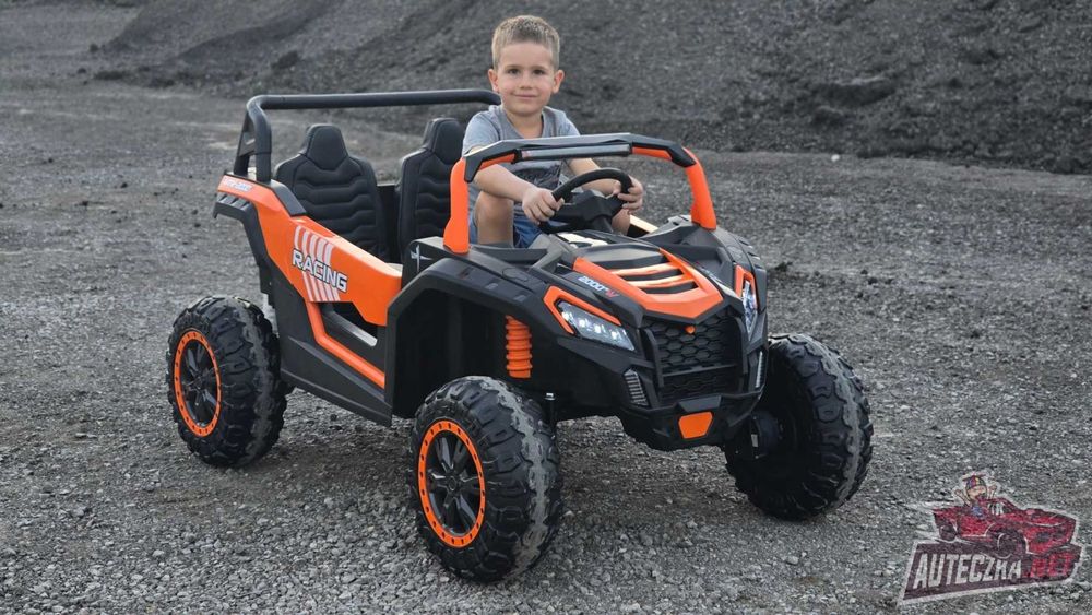 Autko na akumulator MEGA Buggy ATV Racing 4x4 POMARAŃCZOWY 24V 14Ah