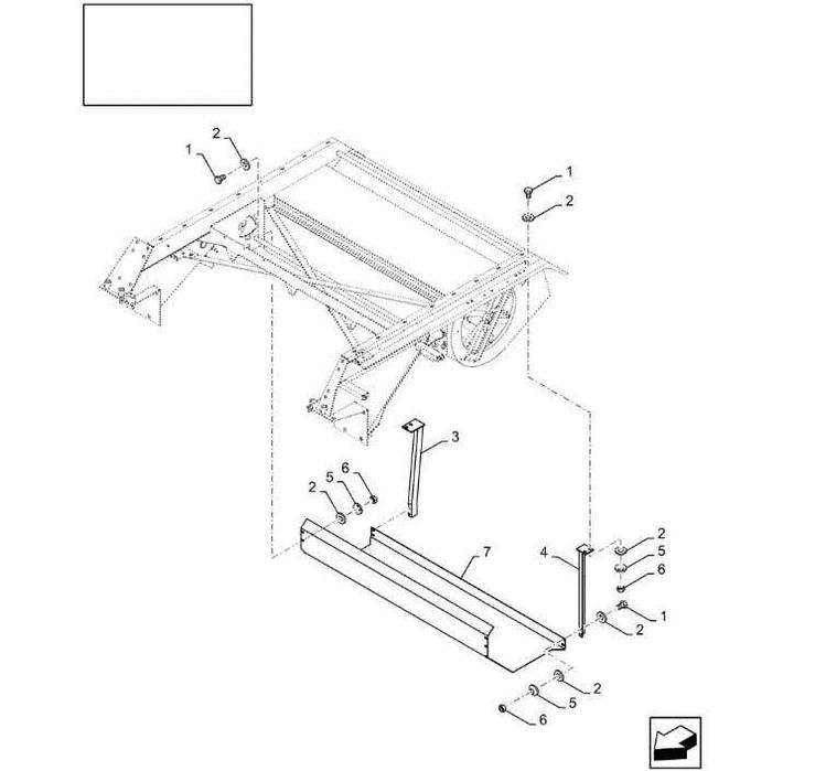 Osłona dolna wentylatora do kukurydzy  New Holland TC CX5080 TC5.
