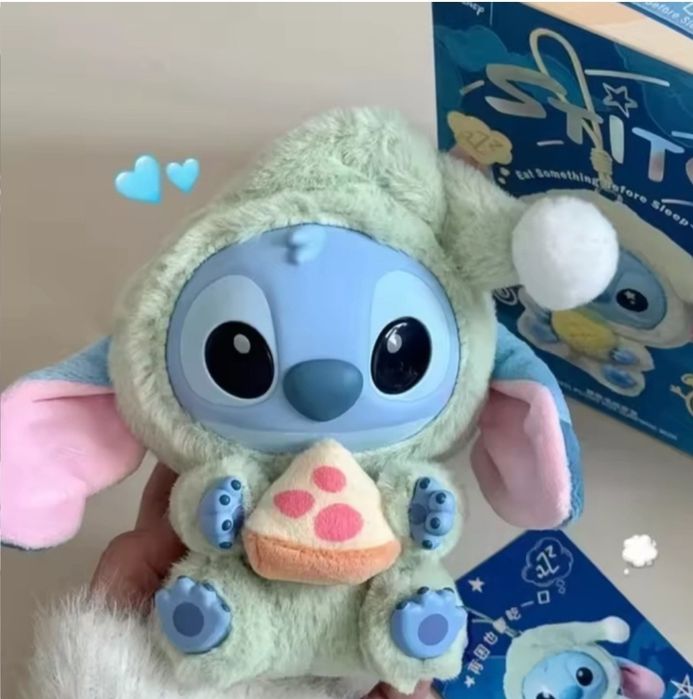 М'яка іграшка сюрприз брелок Лабубу Стіч llububu miniso x disney Stitc