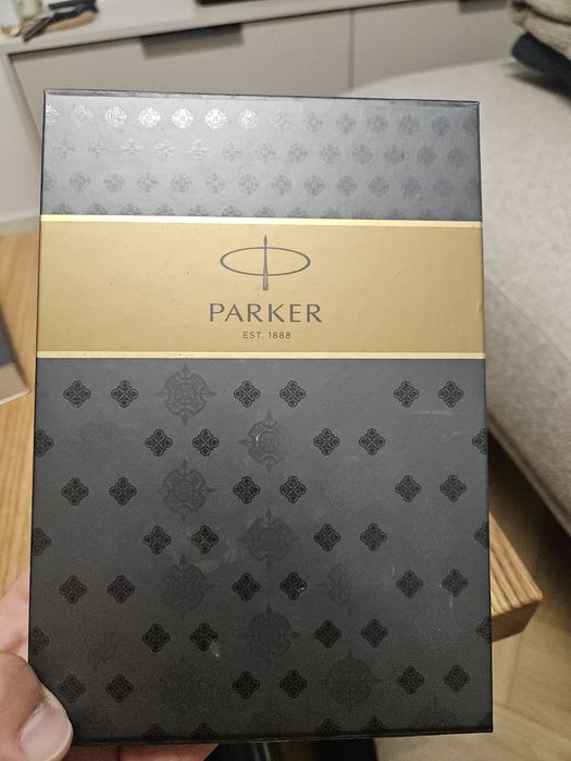 Zestaw Parker Jotter Stalowy CT – Pióro i Długopis NOWY w Pudełku