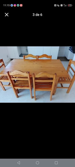 Mesa com 6 Cadeiras