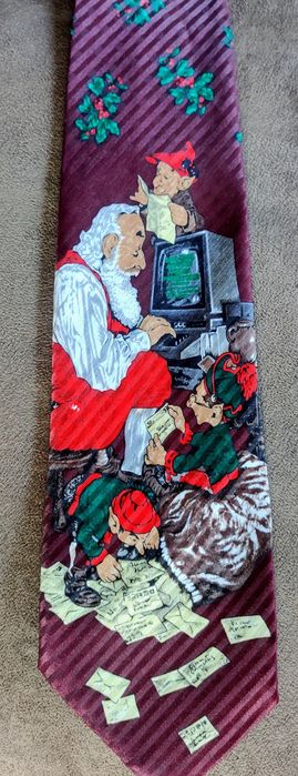 Świąteczny krawat włoski