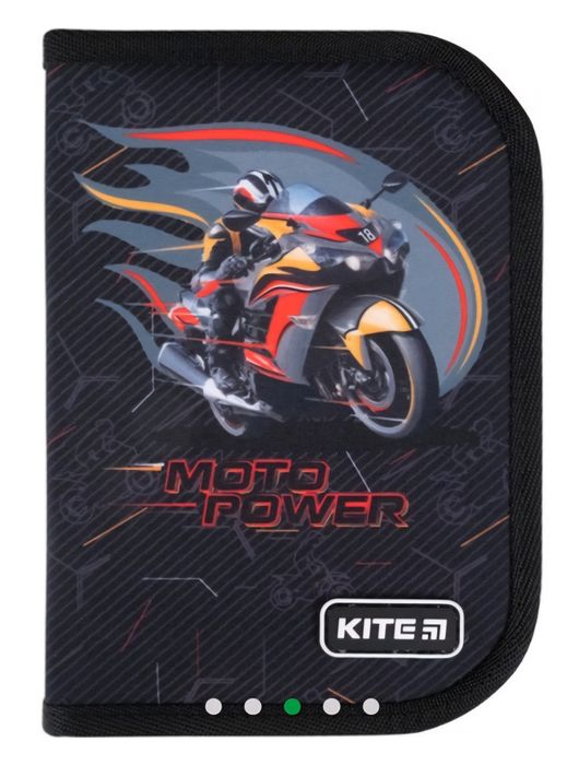 Шкільний набір Рюкзак каркасний + Пенал Kite Education Moto power