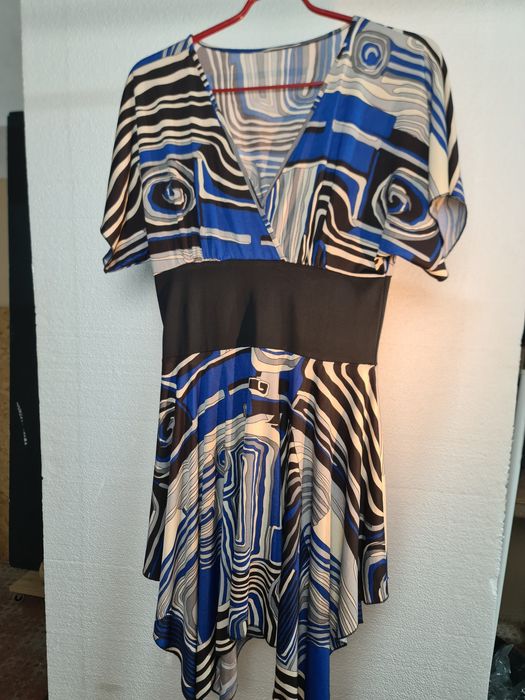 Vestido de senhora multicolorido S