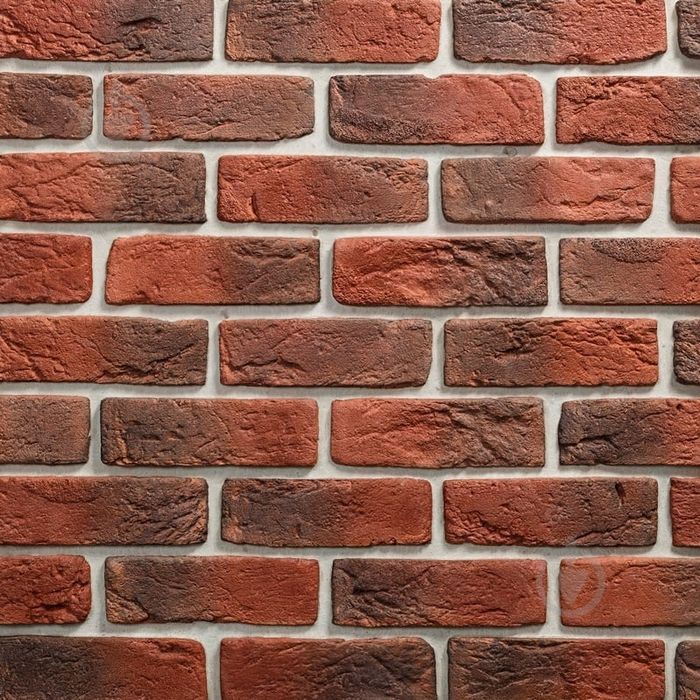 Плитка бетонна пряма Саватекс Декор Цегла клінкерна червона 0,6 кв.м