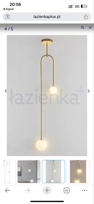 2 lampy podsufitowe toolight 2x40w OSW-04049 złote