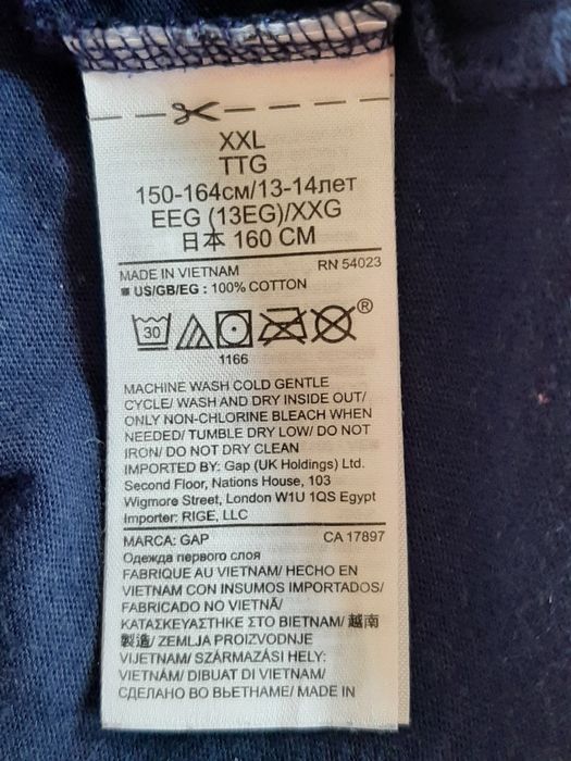 Tshirt dziewczęcy GAP, rozm. 152-158 cm