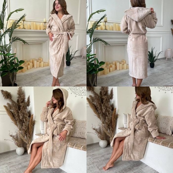 Жіночий махровий халат, теплий,ніжний халат, женский халат домашний