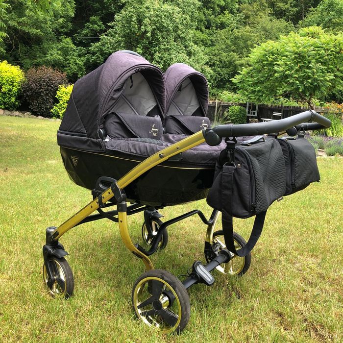 Wózek bliźniaczy 2w1 Junama Diamond