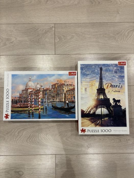 Пазли Trefl “Canal Grande” та “Paris at dawn”, 1000 елементів