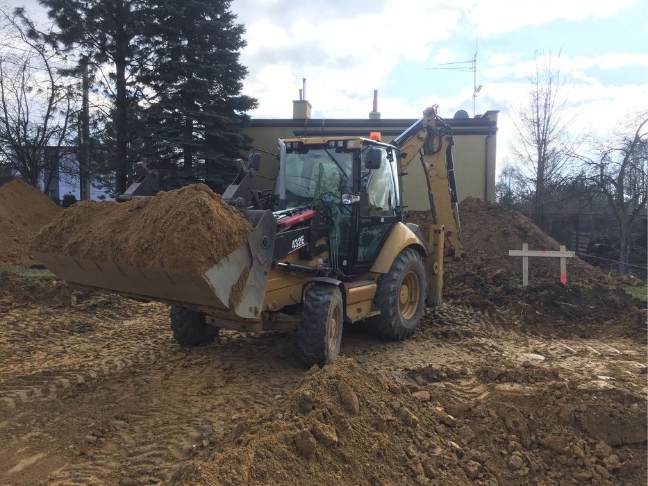 Usługi koparką -roboty ziemne -kruszywa