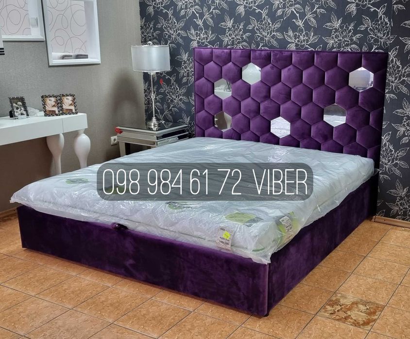 АКЦИЯ! Мягкая кровать В СПАЛЬНЮ 180х200 с матрасом и без. МЕБЕЛЬ