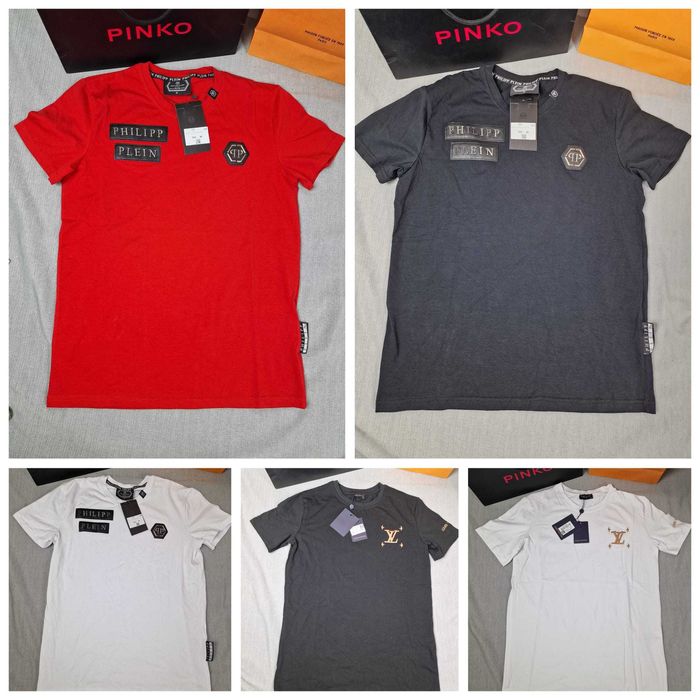 Koszulka męska t-shirt Louis Vuitton Philipp Plein koszulki LV hit