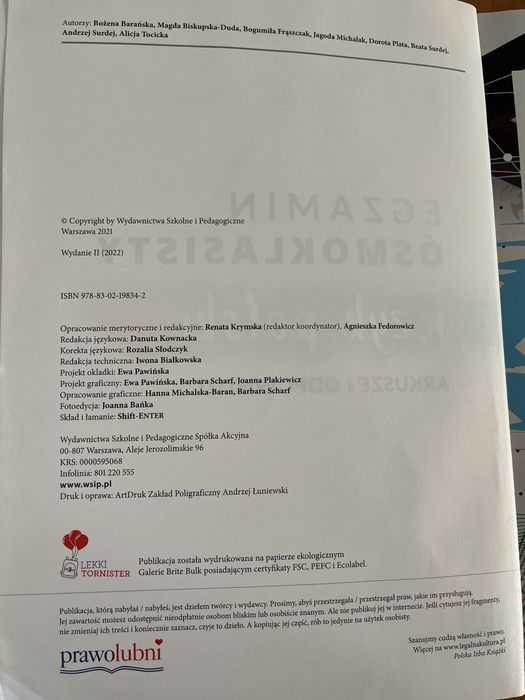 Egzamin ósmoklasisty j. polski