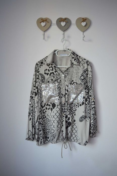 Koszula wzorki cekiny L 40