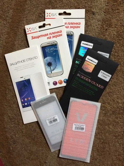 Защитное стекло (плёнка) на экран телефона