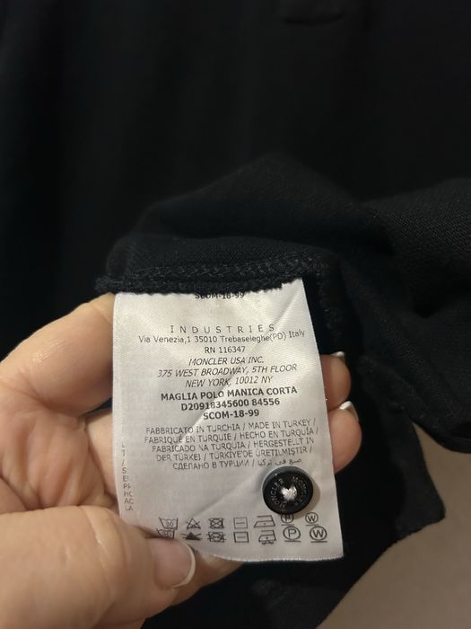 Moncler футболка поло М розміру легіт