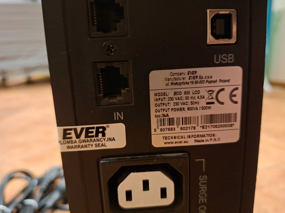 UPS Ever Eco 800 500W LCD