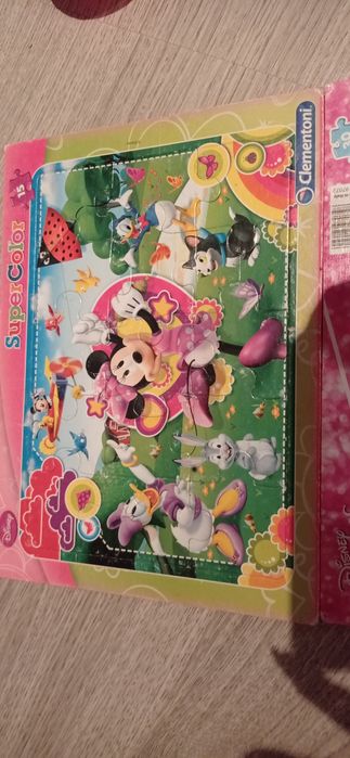 Puzzle księżniczki + myszka Minnie
