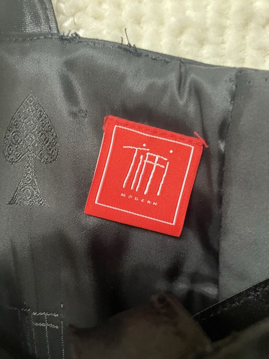 Biało czarna elegancka letnia sukienka na ramiączka, M/38, Tiffi