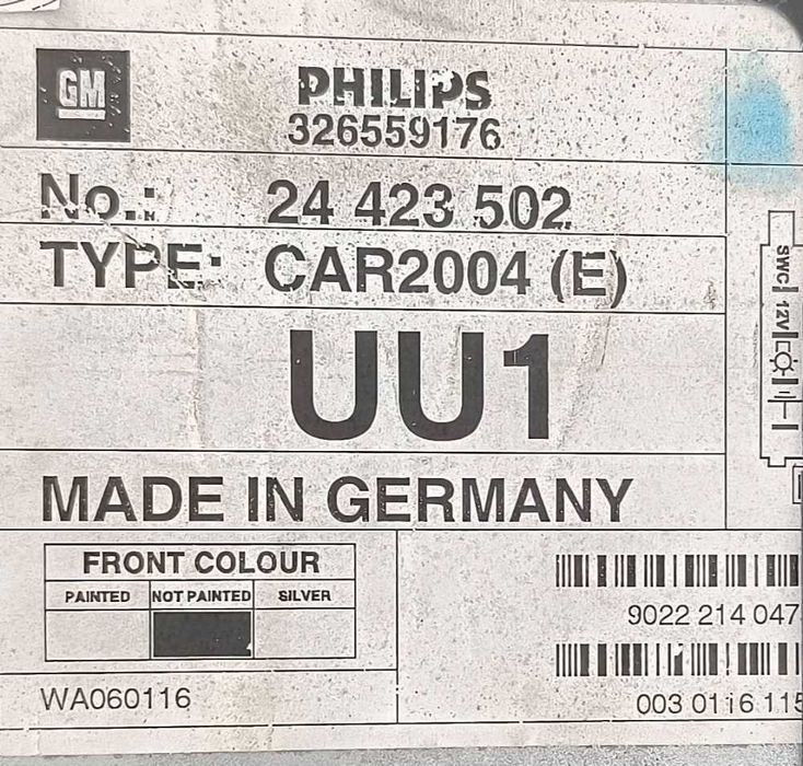 Rádio / Auto Rádio 24423502 - OPEL CORSA C