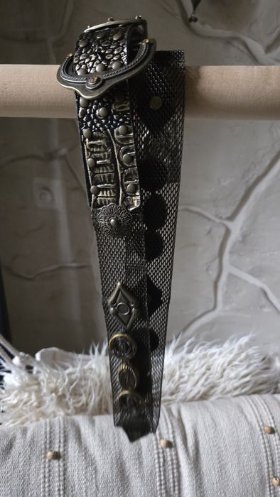 Pasek damski metalowy