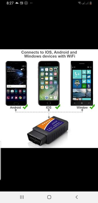 Elm327 FULL 1.5 pro автосканер wifi ios obd2 елм 327 сканер