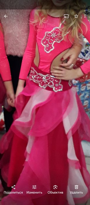 Костюм для танцев праздничное платье 6-9 лет до 122 см восточные танцы