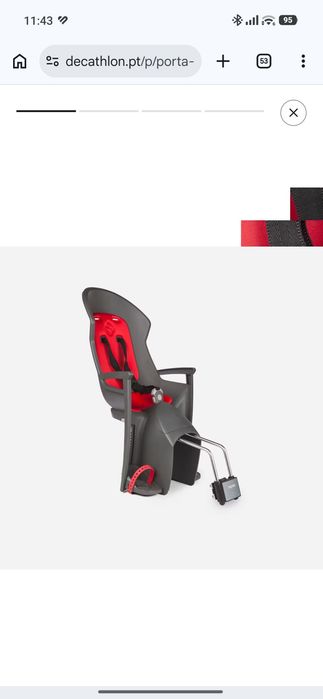 Porta bebé bicicleta Decathlon