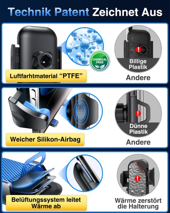 VANMASS Samochodowy uchwyt do telefonu