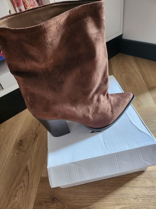 Botki Eco zamsz nowe