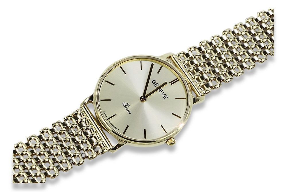 Złoty zegarek męski 14k 585 Geneve mw004ydw&mbw004y Wrocław biżuteria