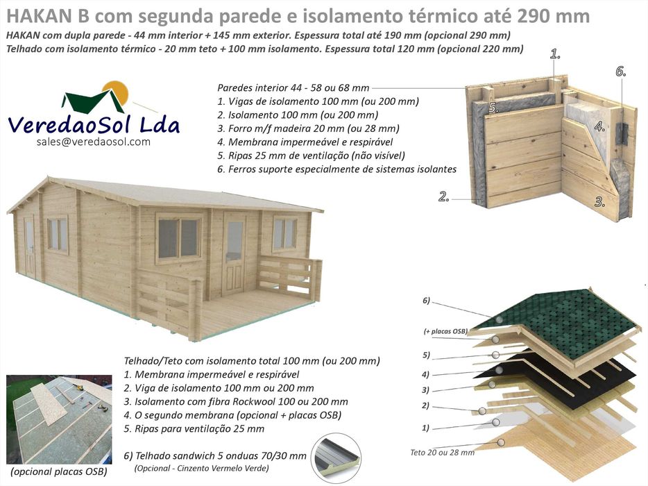 Casa Madeira HAKAN B Economy ou Premium PLUS T1 - Área 55.2m²