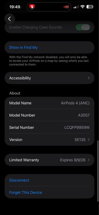 AirPods4 novo nunca usado