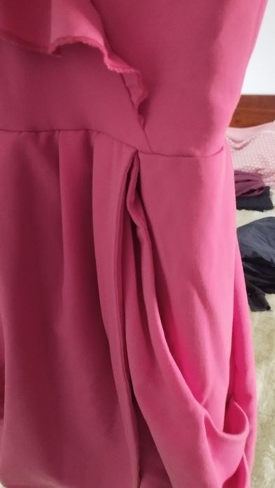 Vestido festa Rosa fushia curto
